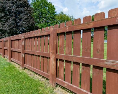 Wood Picket Fence Installation